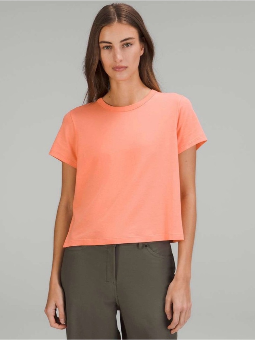 Lululemon Classic-Fit Cotton-Blend T-Shirt
Sunny Coral